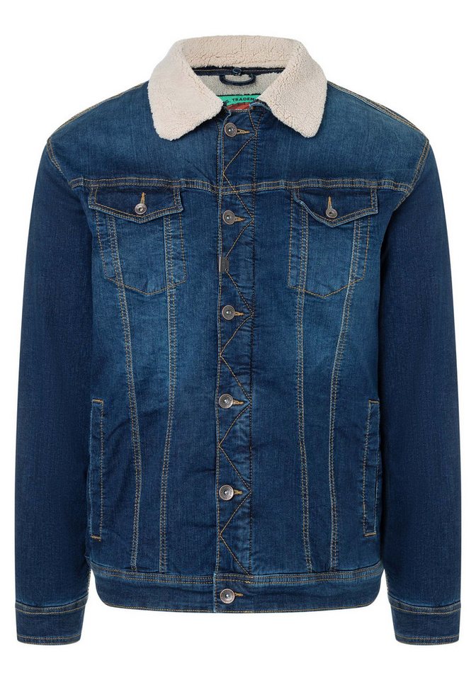 TIMEZONE Jeansjacke Kragen mit Futter und Knopfleiste, Vintage-Stil (1-St) Denim Jacket von TIMEZONE