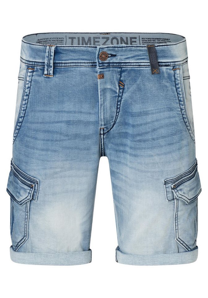 TIMEZONE Jeansshorts Slim Fit Cargo elegant mit Seitentaschen und Umschlag Slim StanleyTZ Short von TIMEZONE