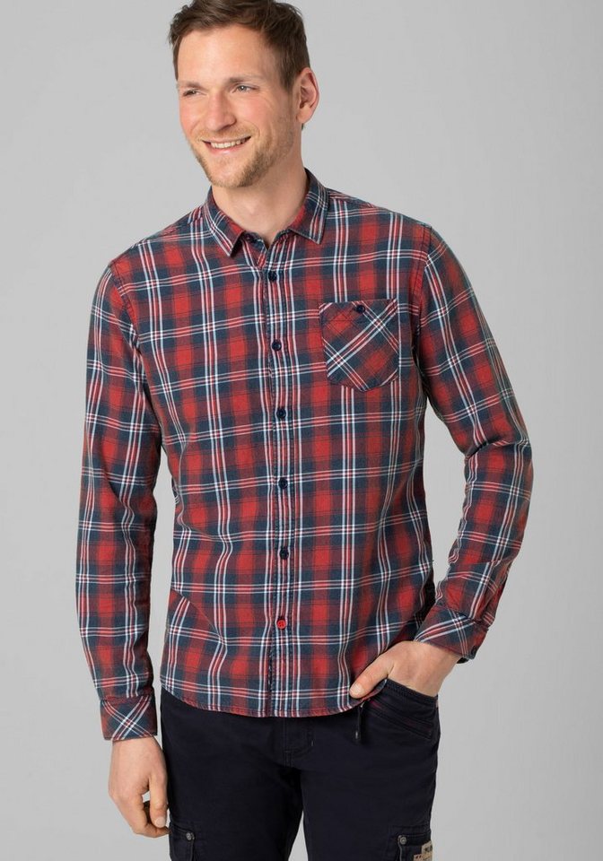 TIMEZONE Langarmhemd Effect Weave Shirt von TIMEZONE