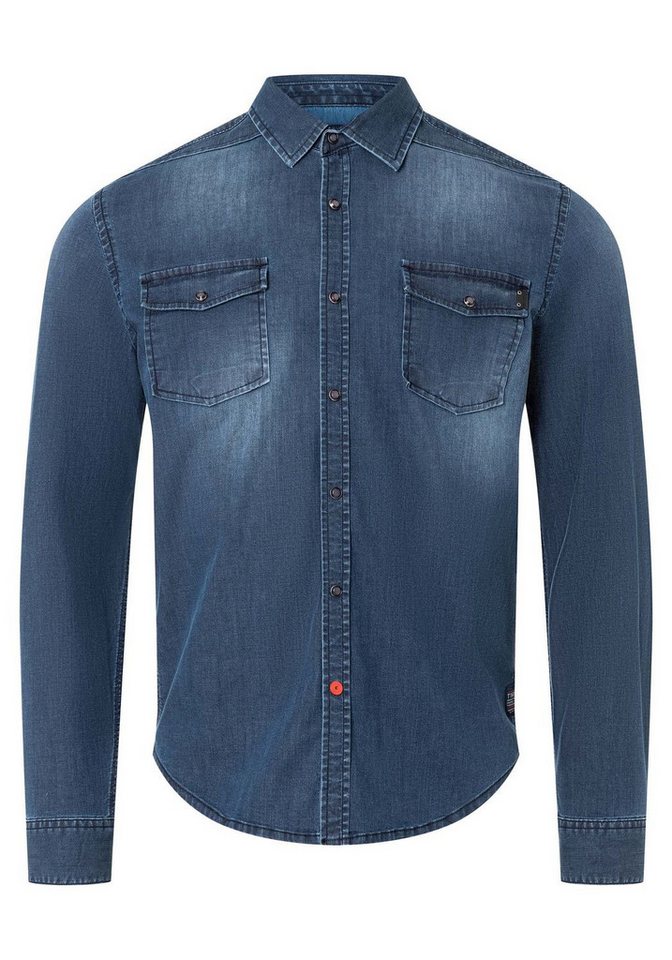 TIMEZONE Langarmhemd STRETCH DENIM (1-tlg) von TIMEZONE