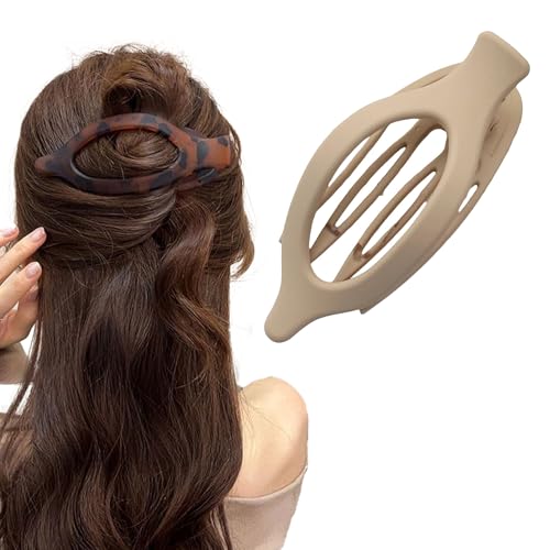 Flache Haarspangen für Damen, starker Halt, leicht, rutschfest, mattes Finish (#03) von TIMIFUN