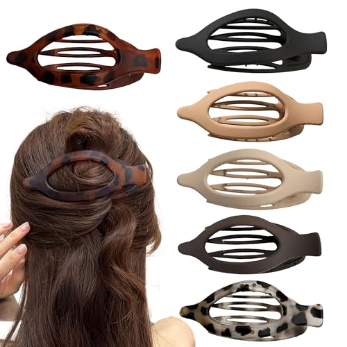 Flache Haarspangen für Damen, starker Halt, leicht, rutschfest, mattes Finish (#07) von TIMIFUN