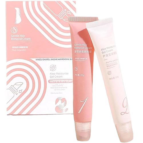 Gesichtshaarentfernungscreme, beruhigende und feuchtigkeitsspendende Haarentfernungslotion für Frauen, Haarentfernungscreme, für Beine, Arme, Achselhöhlen Gesichtshaarentfernungscreme, beruhigende und feuchtigkeitsspendende Haarentfernungslotion für Frauen, Haarentfernungscreme, für Beine, Arme, Achselhöhlen von TIMIFUN