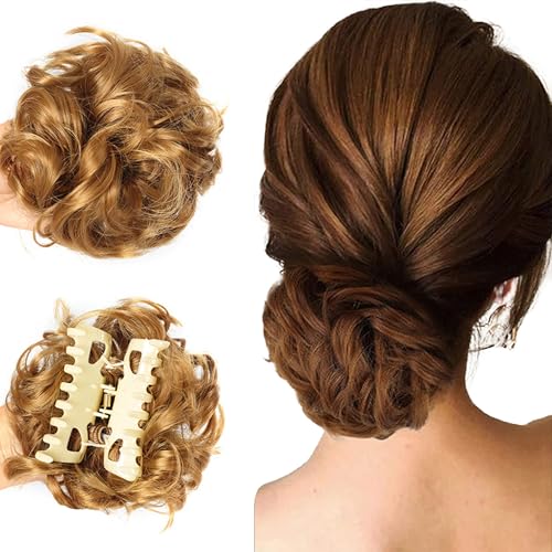 Lockige Haarverlängerungen für Damen, Kunsthaar, verstellbar und abnehmbar für den Alltag (#04) von TIMIFUN