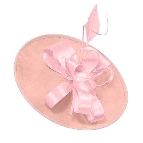 Braut Fascinator Blumen Kopfschmuck Damen HaarClip Hut Feder Haarschmuck Kopfbedeckung Hochzeit Stirnband Cocktail Headwear Frauen Mädchen Hüte Klassisch Tea Party Kirche Hochzeit Cocktail (One Size) von TIMIYUYU