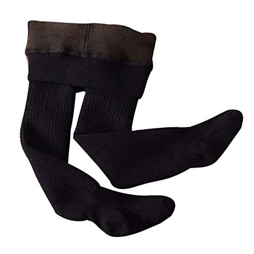 Mädchen Winter Strumpfhose Warm Fleece Gefütterte Strumpfhosen Ballettstrumpfhose Baby Winter Warm Leggings Strumpfhosen Mädchen Gefüttert Dehnbar Weiche Kinderstrumpfhose (Black, 10-12 Years) von TIMIYUYU