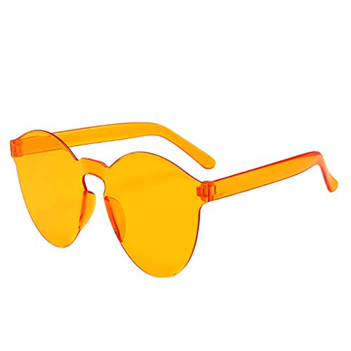 TIMIYUYU Sonnenbrille für Herren Damen Modische Oversized-Sonnenbrille Übergroß Sonnenbrillen Leichtgewicht Clear Lens Runde Party Brille Fahrerbrille Freien Eyewear für Reise, Fahren, (N, One Size) von TIMIYUYU