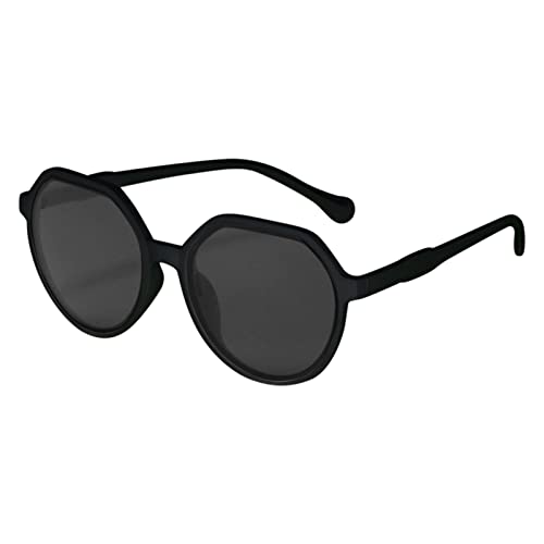 Unisex Brille Klassisch Retro Sonnenbrille Sun Glasses Outdoor UV400 Brille Leichtgewicht Übergroß Sonnenbrillen Clear Lens Party Brille Freien Eyewear Vintage Brille für Herren (Black, One Size) von TIMIYUYU