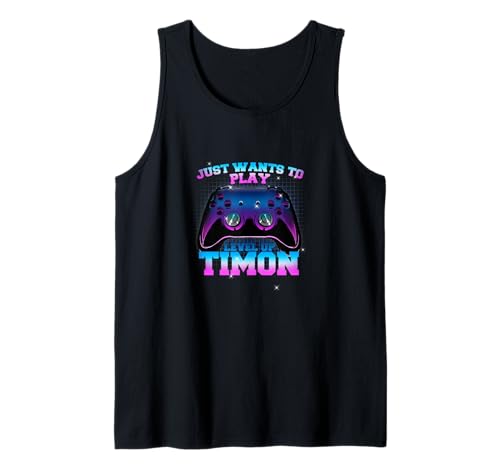 Herren TIMON - LEVEL UP mit Controller: WILL NUR SPIELEN Tank Top Herren TIMON - LEVEL UP mit Controller: WILL NUR SPIELEN Tank Top von TIMON Sohn Enkel Geburtstag Geschenkideen