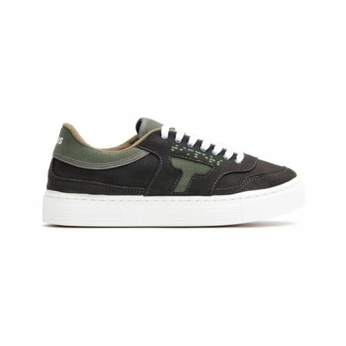 TIMPERS® Männer/Frauenschuhe Trend Kaki, Kaki/Green -Sneaker, Bio -Baumwollmaterial, Gummi -Sohle, Bambus -Innenausfuhr, 80., Licht, Veganer und Originaldesign (Größe 41) von TIMPERS