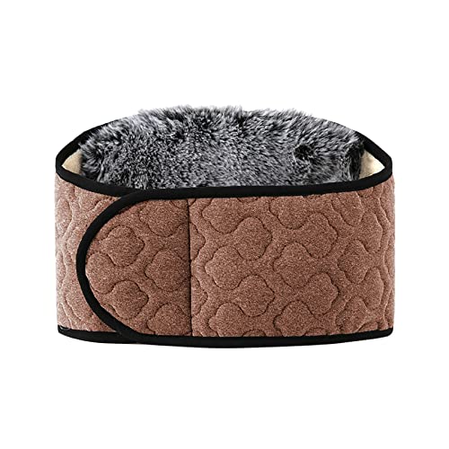 Lammwolle Gürtel Unisex Nierengurt Herbst Winter dicker Bauchwarmer Thermogürtel Klebende Taillenstütze Nierenwärmer Damen Herren Selbsterhitzungsgürtel Weicher Taillengürtel Taille Unterstützung von TINAYAUE