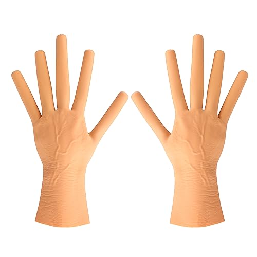 TINAYAUE Cosplay Wursthandschuhe Weich Fingerhandschuhe Rollenspiel Handschuhe Robust Vollfingerhandschuhe Kostüm Accessoires Atmungsaktive Handschuhe für Halloween, Karneval, Maskerade, Mottopartys von TINAYAUE