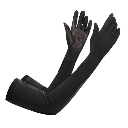 TINAYAUE Frauen Lange Sommer Handschuhe Atmungsaktive Fahrhandschuhe rutschfest Armsleeve UV Schutz Touchscreen Handschuhe Weich Sport Armstulpen Leichte Vollfinger-Handschuhe für Outdoor Sport von TINAYAUE