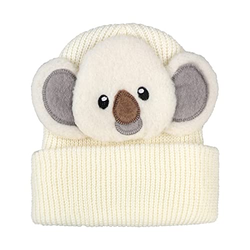 TINAYAUE Unisex Strickmütze aus Wolle Herbst Winter warme Mütze Japanische Trendpaarhüte süße Panda, Koala Seemanns-Kappe Atmungsaktiv Kuppelhut Bequeme Beanie-Cap für Männer, Frauen, Jugendliche von TINAYAUE