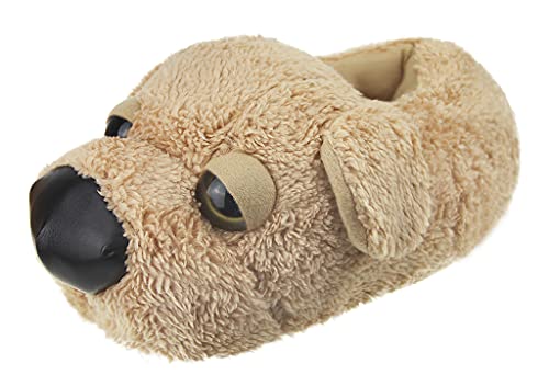 TINAYAUE Winter warme Baumwollschuhe Nette Cartoon Hund Hausschuhe Liebhaber Plüsch Kuschelig Slippers rutschfeste Tierhausschuhe Verdickte weiche bequeme Pantoffeln für Damen Herren von TINAYAUE