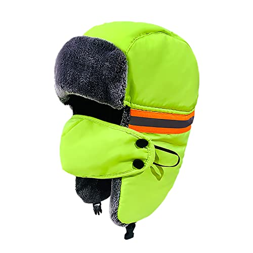Unisex Winter Warm Trapper Reflektierende Mütze Wasserdicht & Winddicht & Warm 3 in 1 Kunstpelz Wintermützen Abnehmbare Maske Dicke Ohrenklappen Jagd Hut Outdoor Skimütze für Radfahren Camping Wandern Unisex Winter Warm Trapper Reflektierende Mütze Wasserdicht & Winddicht & Warm 3 in 1 Kunstpelz Wintermützen Abnehmbare Maske Dicke Ohrenklappen Jagd Hut Outdoor Skimütze für Radfahren Camping Wandern von TINAYAUE
