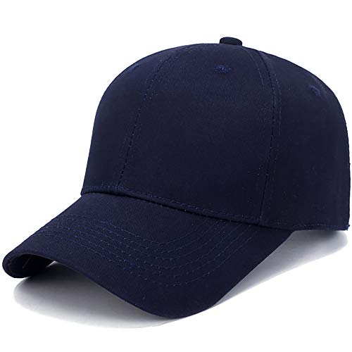 TINDIN Baseballkappe für Herren und Damen, Baseball Cap Basecap, Unisex Baseball Kappe Sonnenmütze, Waschbar Kappe Baumwolle Mütze, Sport Cap Baseball-Mütze für Sport Wandern Ausflug, Blau von TINDIN