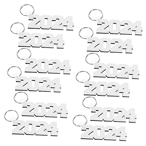 TINEASUR 12stücke Tragbare Sublimation Rohlinge Schlüsselanhänger Aus MDF Leichte Und Langlebige Schlüsselanhänger Für -Designs Und Individuelle von TINEASUR