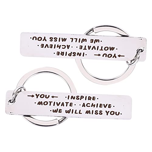 2st Ruhestand Schlüsselanhänger Ruhestandsgeschenk Genießen Mitarbeiter, Der Keychain Verlässt Arbeitstasche Herren-geldbörse Herren Anhänger Edelstahlmaterial Silver TINEASUR von TINEASUR