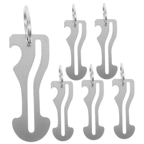 TINEASUR Elegantes Design 6pcs Trolley Schlüsselanhänger Tragbare Shopping Art Trolley Tokens von TINEASUR