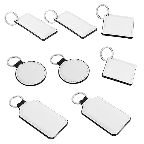 TINEASUR 8stücke Teiliges Sublimations-schlüsselanhänger Leere DIY Schlüsselringe Für Kreative Bastelprojekte Für Schlüsselanhänger Und Geschenkideen von TINEASUR