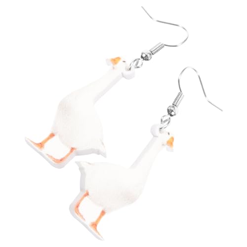 TINEASUR 1 Paar Ohrringe Mit Tiersimulation Goldene Creolen Tropfenohrringe Creolen Gans Reifen Nieten Die Ohrringe Aus Sterlingsilber Gans-ohrringe Perlenohrringe Herzohrringe Plastik TINEASUR 1 Paar Ohrringe Mit Tiersimulation Goldene Creolen Tropfenohrringe Creolen Gans Reifen Nieten Die Ohrringe Aus Sterlingsilber Gans-ohrringe Perlenohrringe Herzohrringe Plastik von TINEASUR