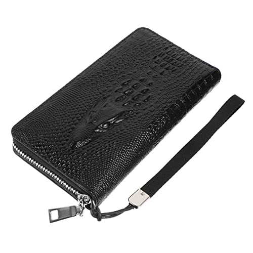 TINEASUR 1stück Herren Geldbörse Aus Pu Alligator-Design Große Kapazität Multifunktionale Handtasche Mit Reißverschluss Für Karten Und Handy von TINEASUR