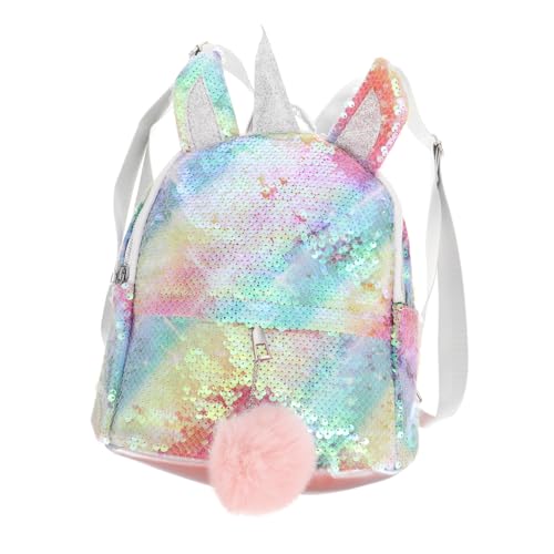 TINEASUR Pailletten-Rucksack Polyester Schultasche Großes Fassungsvermögen Verstellbare Träger Für Mädchen von TINEASUR