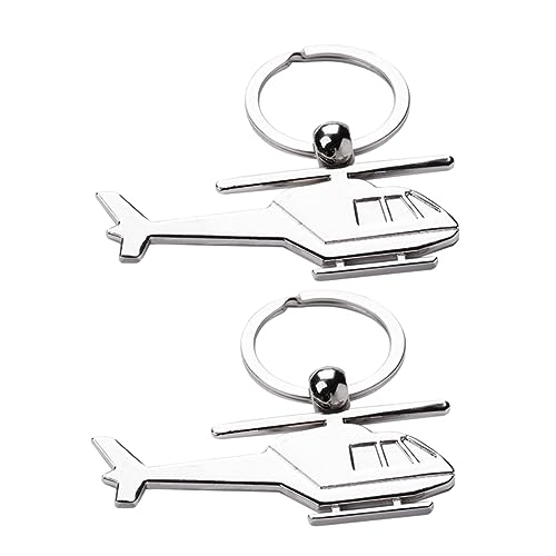 TINEASUR 1 Satz 3st Schlüsselanhänger Auto Schlüsselhalter Schlüsselbund Kette Helikopter-Charme Hubschrauber Gefallen von TINEASUR