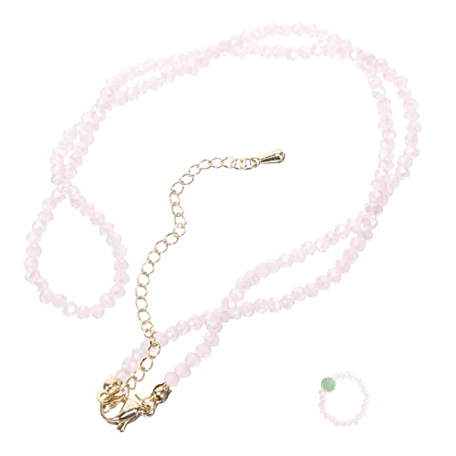 TINEASUR Perlenkette Für Damen Und Perlenringe Perlenschmuck Für Frauen Perlen Halskette Und Finger Ring Trendige Schlüsselbein Kette Und Schmuck von TINEASUR