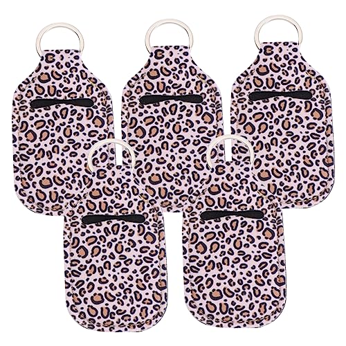 TINEASUR Reiseflaschen-Set 30 Ml Alkoholflaschen-abdeckungshalter Neopren Schlüsselanhänger 5er-Pack von TINEASUR