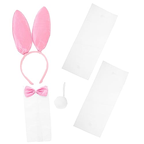 TINEASUR 1 Set Ohren Binden Armband Anzug Zubehör Party Kopfschmuck Kaninchen Zubehör Kaninchen Damen Stirnbänder Stoff von TINEASUR