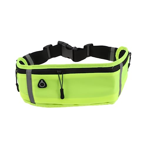 TINEASUR 1 Stück Packung Sport Bauchtasche Taschengürtel Gürteltaschen Für Damen Sporttaschen Für Damen Klare Geldbörse Brusttasche Angesagte Bauchtasche wasserdichte Hüfttasche Green von TINEASUR