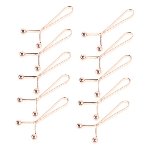 TINEASUR 10 Stück Teiliges Hijab Pin mit Perlen Schalclips aus Roségoldenem U Förmigem Sichere Befestigung für Damen Schals Vielseitig für Kopftücher Modische und Tragbare Halterung von TINEASUR