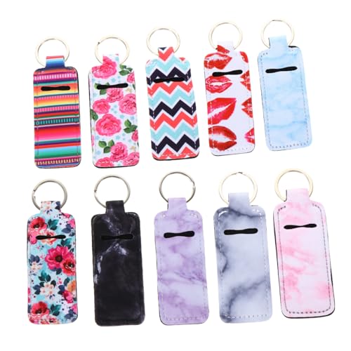 TINEASUR 50stücke Tasche Beutel Schlüsselanhänger Lippenstift Halter Lippenbalsam Halter von TINEASUR