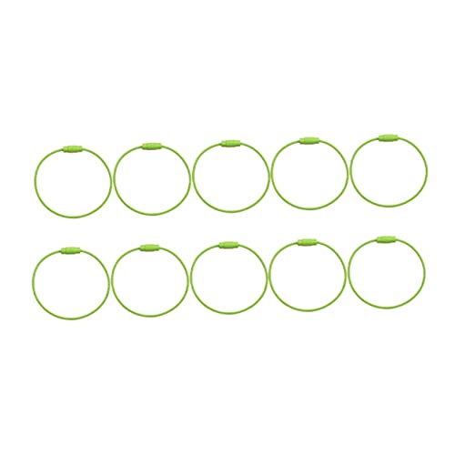 TINEASUR 10stücke Schlüsselanhänger Aus Metall Fluoreszierendes Grün Installieren Langlebig Und Multifunktional Als Schlüsselbund Oder Schlüsselring Für Vielseitige Anwendungen von TINEASUR