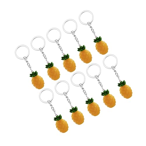 TINEASUR Ananas Schlüsselanhänger Anhänger Aus Harz üßes Fruchtdesign Perfekt Als Oder Dekoration Für Taschen Und Schlüsselbund von TINEASUR