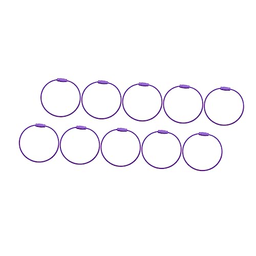 TINEASUR 10pcs Kreative Metall-schlüsselring Für Karabiner Schlüsselanhänger Schlüsselring Teile Mode Retro Einfache Keychain von TINEASUR