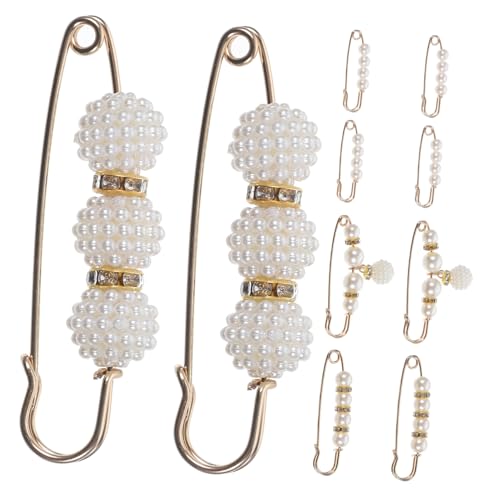 TINEASUR 10Stücke Sicherheitsnadeln für Kleidung Taillenclips Anpassen von Hosen Kleidern und Pullovern für Damen Formelle Lässige Anlässe von TINEASUR