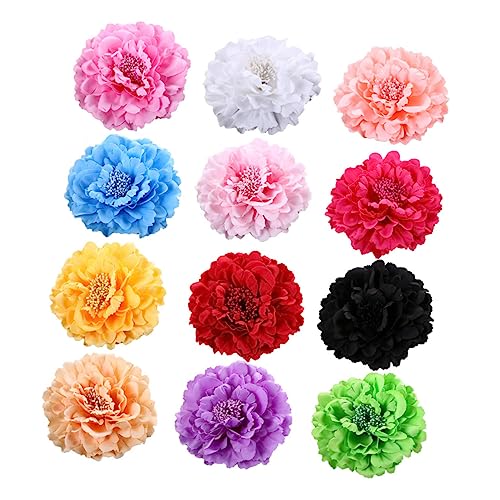 TINEASUR 12stücke Päonien Haarklammern Für Und Mädchen Bunte Blumen-haarspangen Für Hochzeiten Partys Und Besondere Anlässe Langlebig Und von TINEASUR