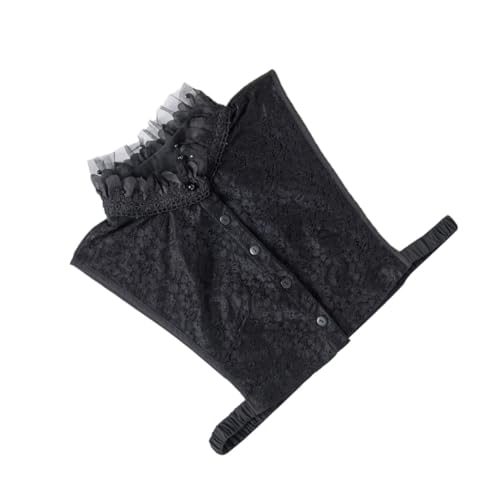 TINEASUR Fake-kragen Für Damen Aus Chiffon Abnehmbar Weste-stil Mit Rüschen Leicht Und Atmungsaktiv Geeignet Für Pullover Und Kapuzenpullover von TINEASUR