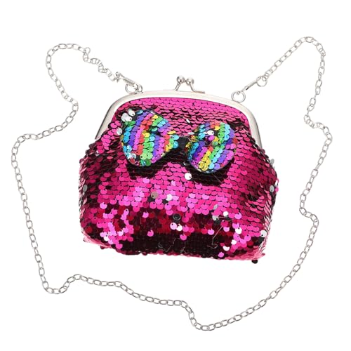 TINEASUR Glitzer Paillettentasche Single-Shoulder Bag Dekorative Geldbörse Mädchen Crossbody Bag Tragbare Alle-Spiel Tasche von TINEASUR