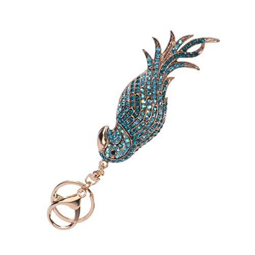 TINEASUR 1Stk Schlüsselanhänger aus Metall Kette Auto eins Gürtel Medaillon kulich Form Woodpecker Specht anhänge Kupplung Schlüsselanhänger Schlüsselanhänger-Anhänger Legierung Blue von TINEASUR