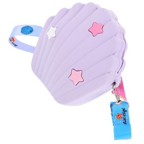 TINEASUR Modische Muschelform Reißverschluss Umhängetasche Stilvolle Crossbody Tasche Für Damen Mit Zufälliger Sternfarbe Ideal Für Alltag Und Freizeit von TINEASUR