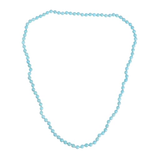 TINEASUR 1Stk türkisfarbene Halskette Perlen Choker Halskette schwarze Perlenkette Halsband damenhalskette boho schmuck Halskette weibliche Halskette künstliches türkis Blue von TINEASUR