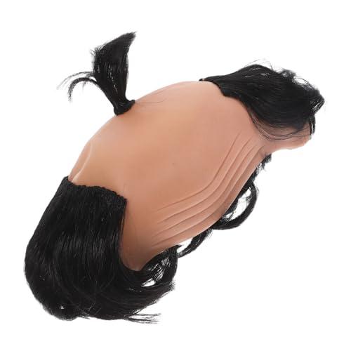 TINEASUR 1stück Bald Hairpiece Samurai Perücke Für Cosplay Rollenspiele Lustige Kostüm-accessoires Für Partys Festivals Und Maskeraden Hochwertigem Geruchlosem Material von TINEASUR