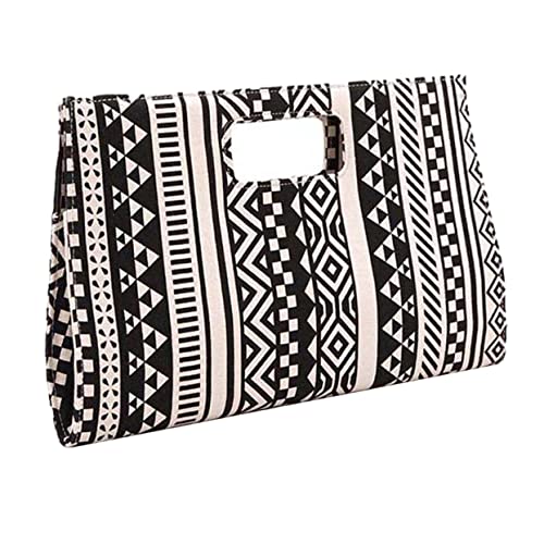 TINEASUR 1stück Geometrischer Muster Abendtasche Handtasche Für Damen Tragbare Kosmetik Aufbewahrungstasche Für Hochzeiten Partys Und Besondere Anlässe von TINEASUR