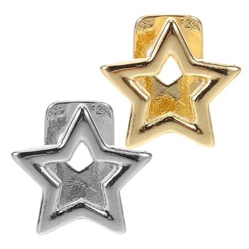 TINEASUR 2 Stück Einzelne Zahnkappen: Hip-hop-grill Im Sterndesign, Zahnschmuck Für Herren, Einzigartiges Zahnaccessoire Für Halloween-partys Und Kostüme von TINEASUR