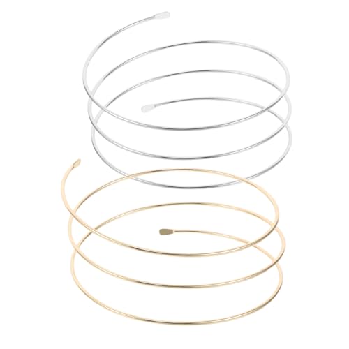 TINEASUR 2stücke Damen Armreif Boho Stil Mehrschichtig Metall Armbänder Armreifen Elegantes Armreif Schmuck Für Party Festival von TINEASUR