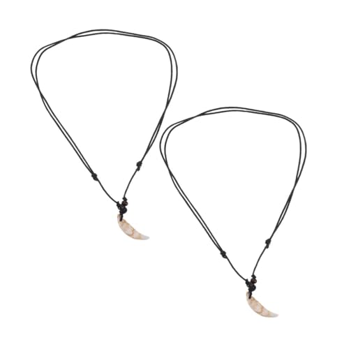 TINEASUR 2stücke Vintage Zahnanhänger Aus Acryl Für Unisex-schmuck Künstlicher Zahnkette Als Dekorativer Halskette Realistischer Zahnschmuck Für Herren Und Damen Retro Zahnschmuck Mit von TINEASUR